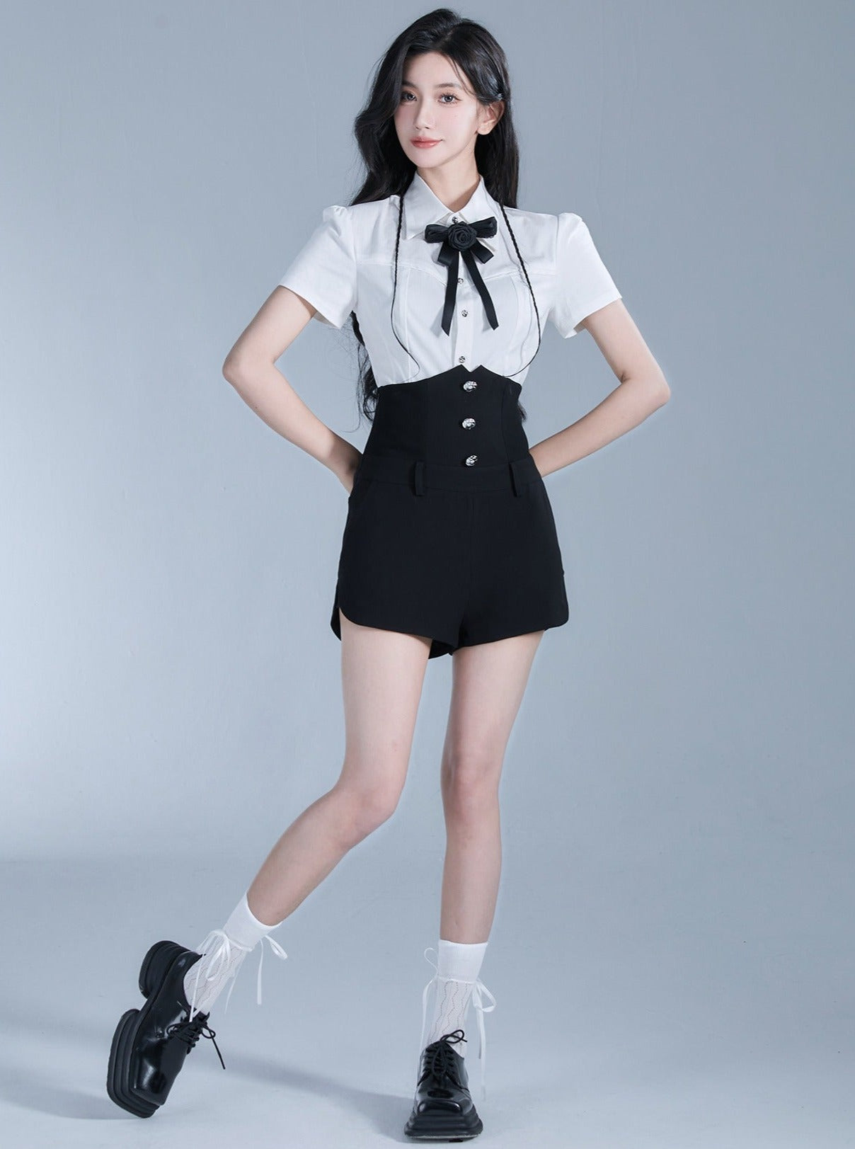 Shirt short-sleeved shorts set