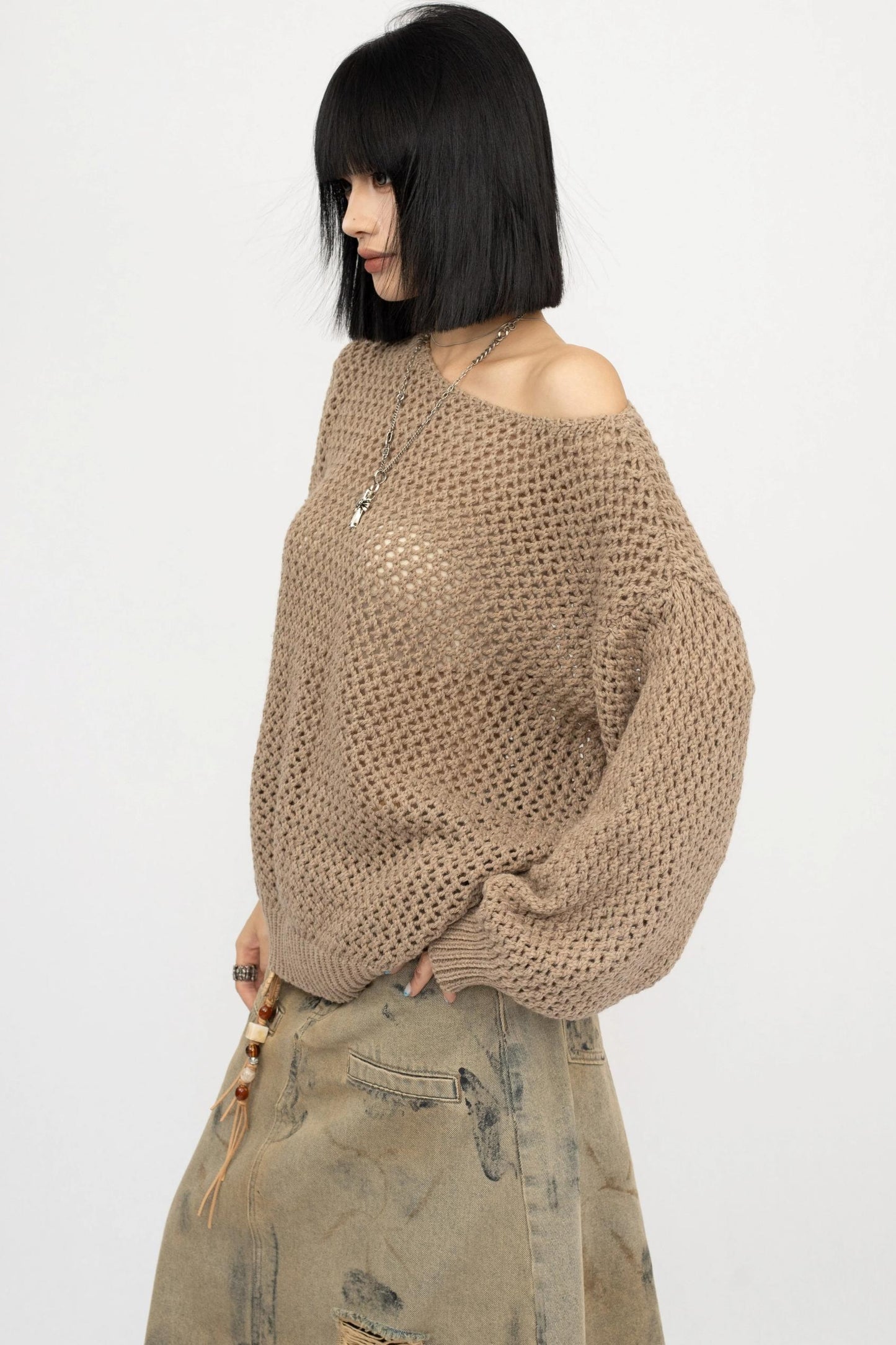 Vintage Hot Girl Knit Sweater