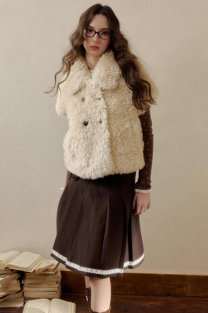 Baby Doll Collar Fur Jacket