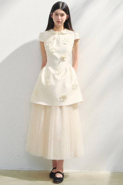 Park Floral Gray Dress