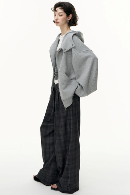 Tea Layer Hooded Cardigan Coat