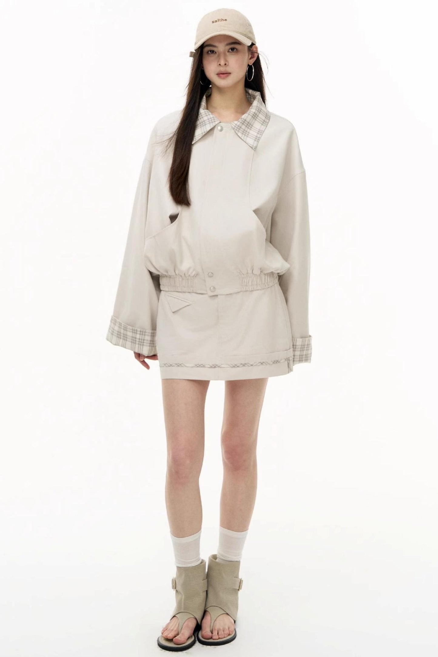 Salt Check Trench Coat Set-Up