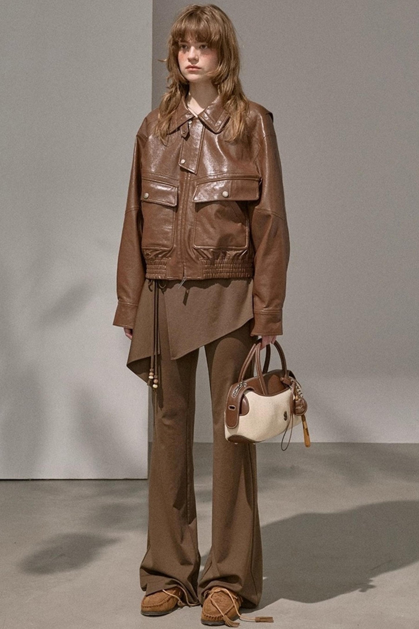 Waist Curtain Micro Flared Pants