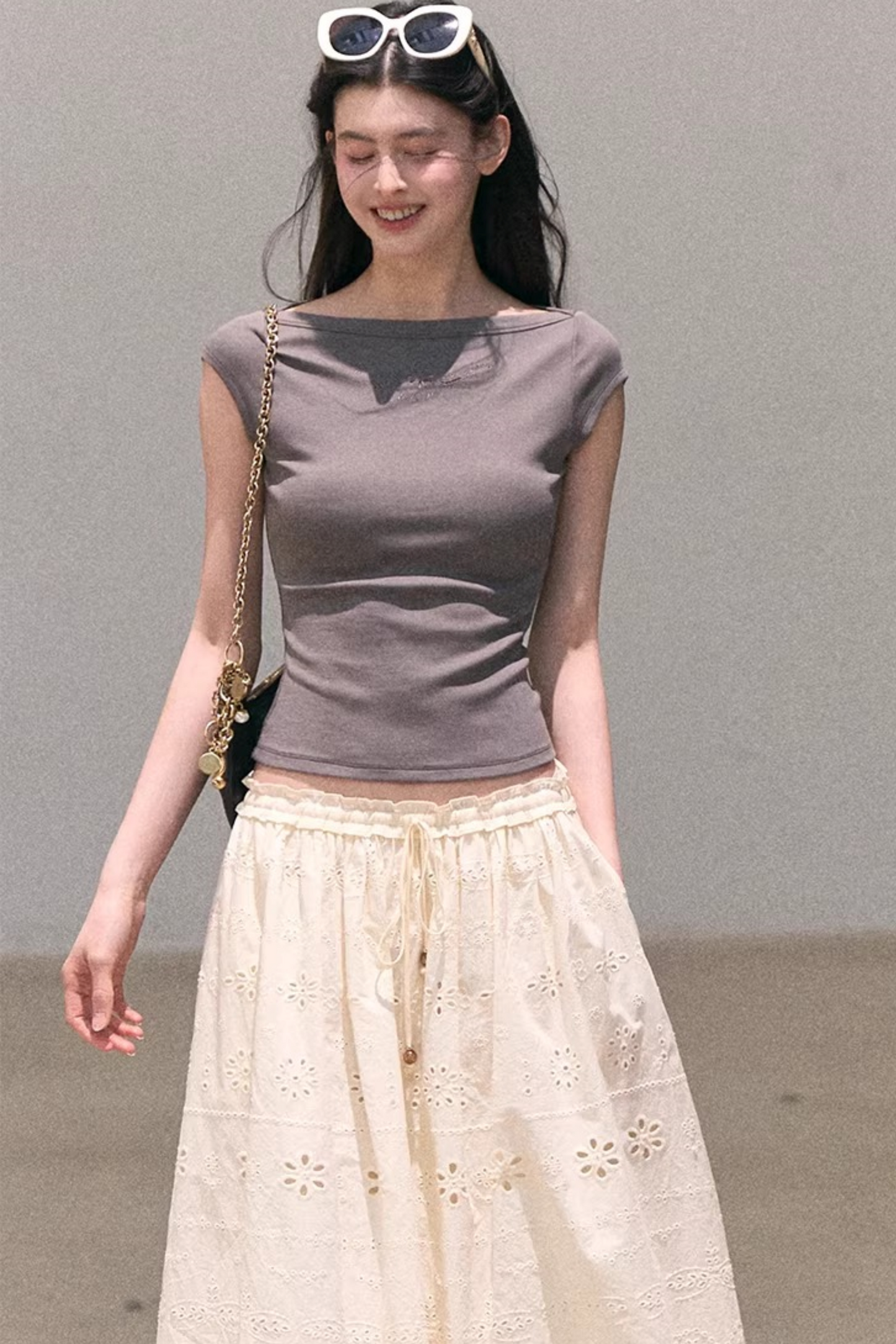 Pure Cotton Embroidered Skirt