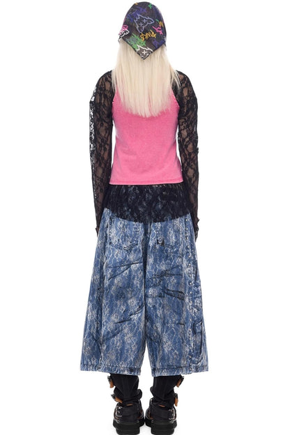 Electric Moon Denim Shorts