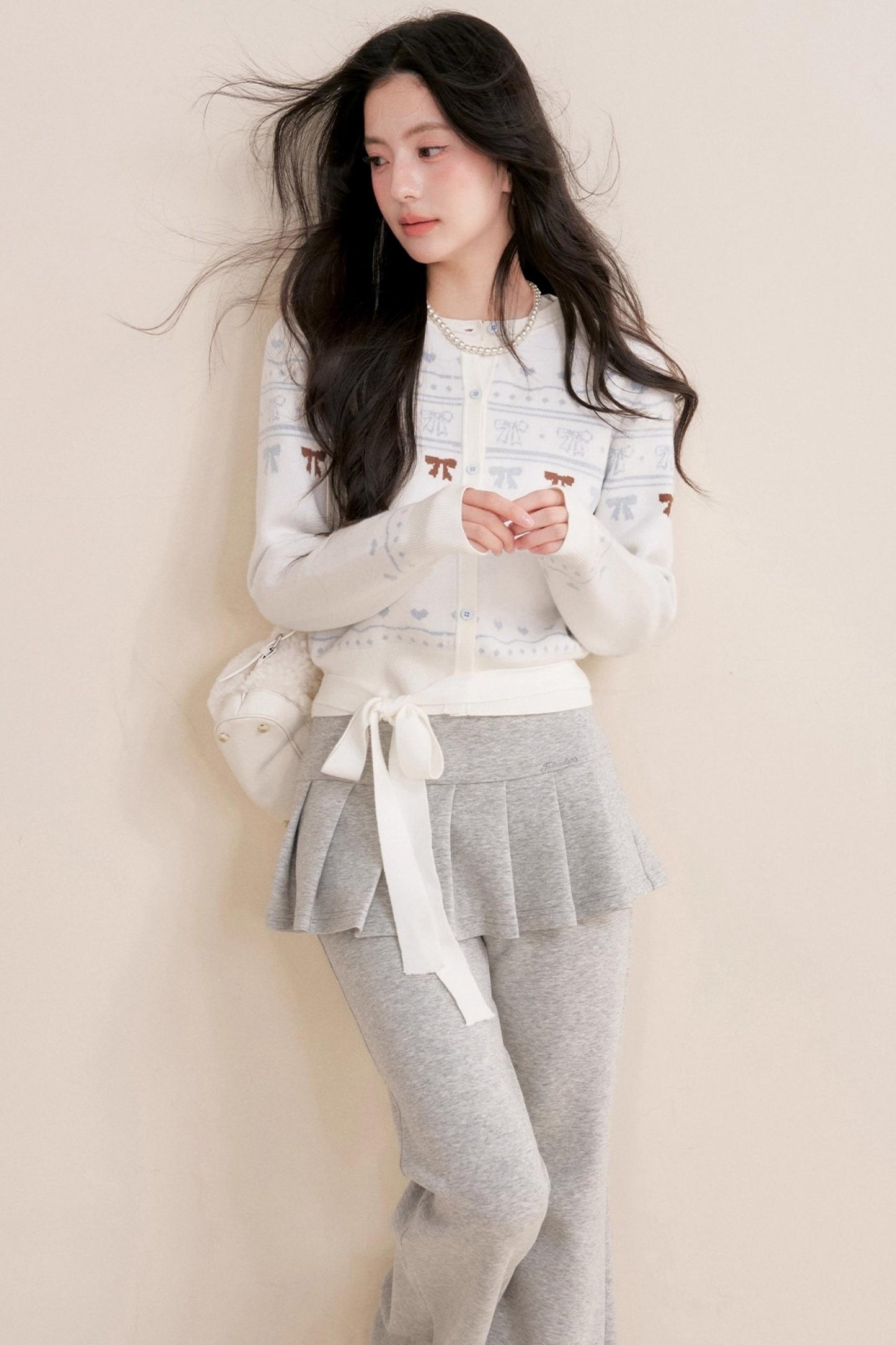 Ballet A-Line Pleated Skirt Bootcut Pants