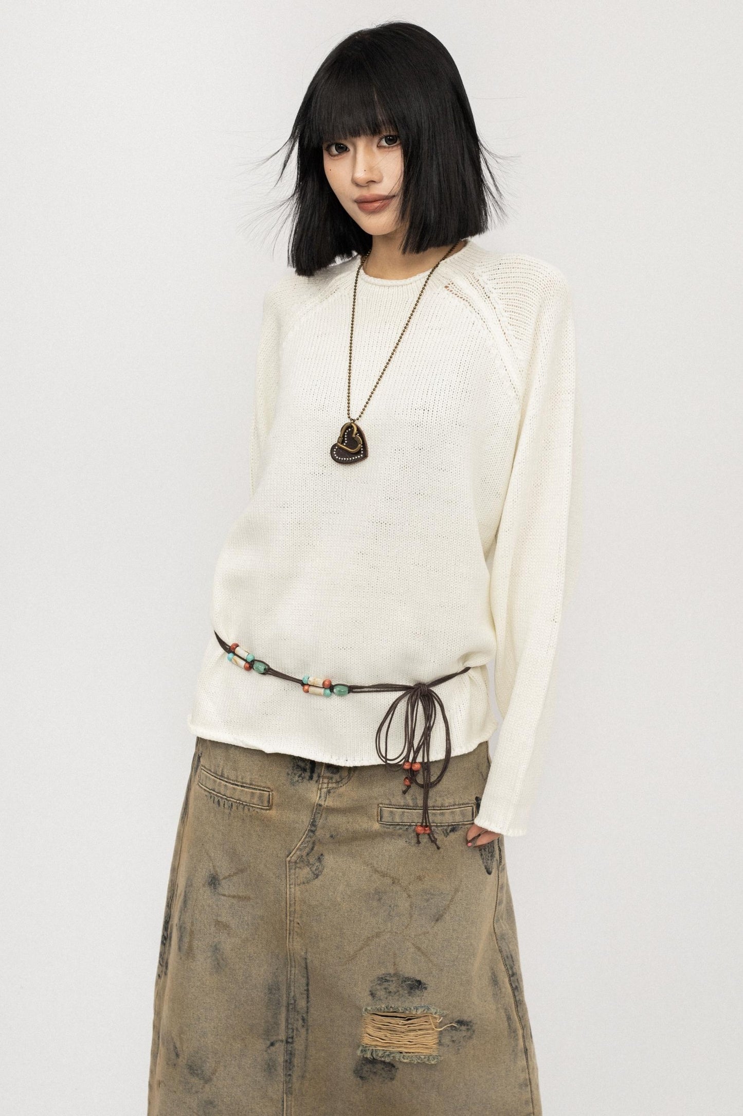 Autumn Vintage Crew Knit Top