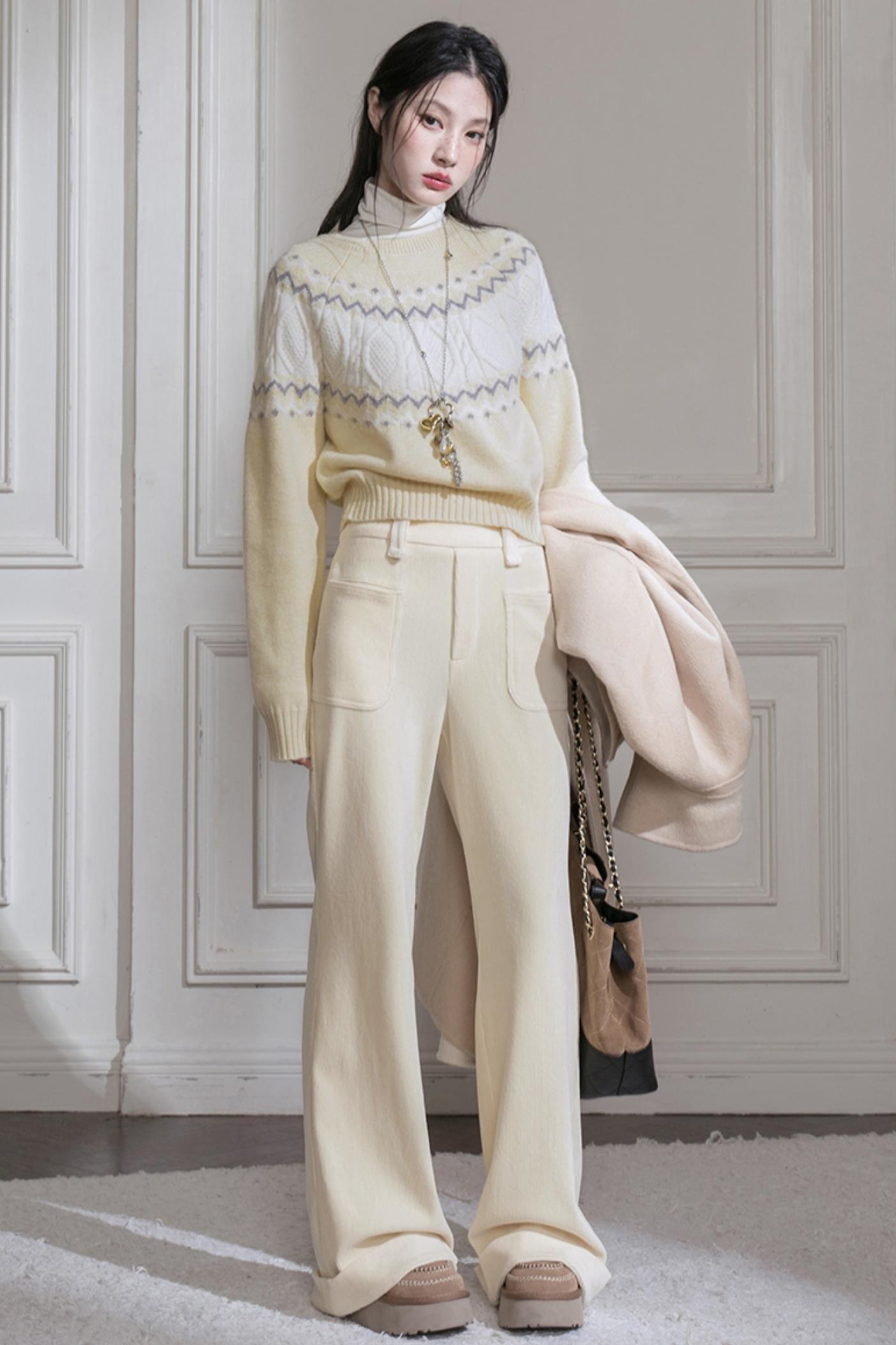 Snow Melt Corduroy Flared Pants