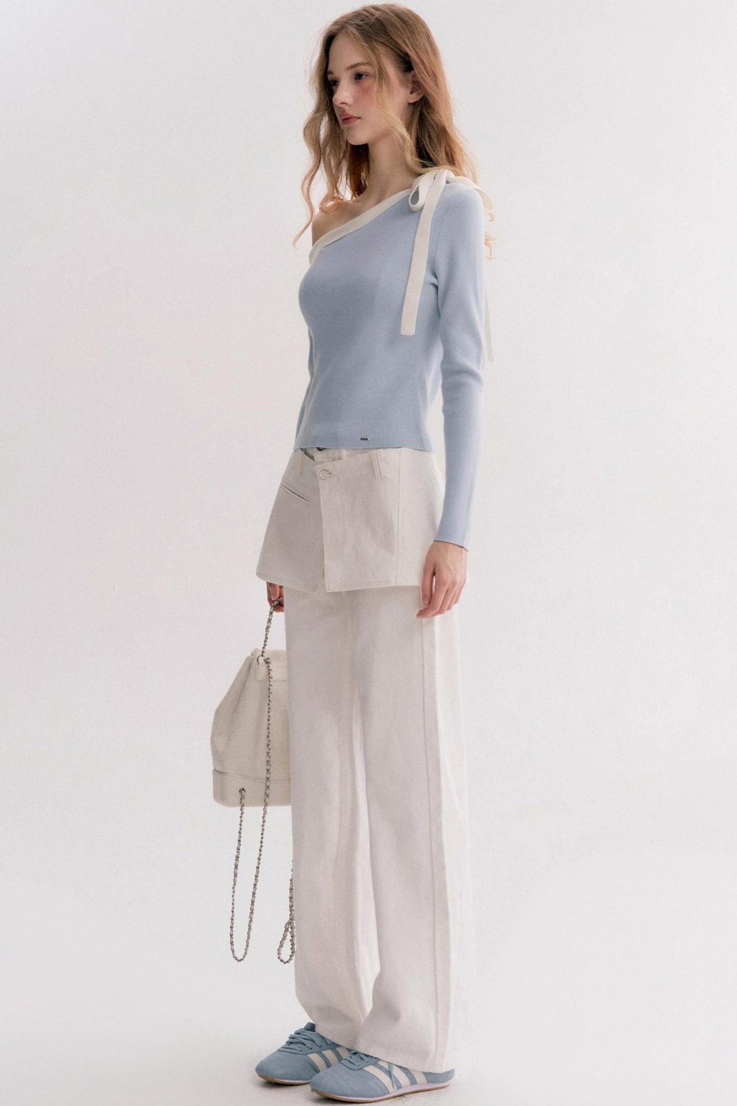 Lazy Casual Denim Skirt Pants