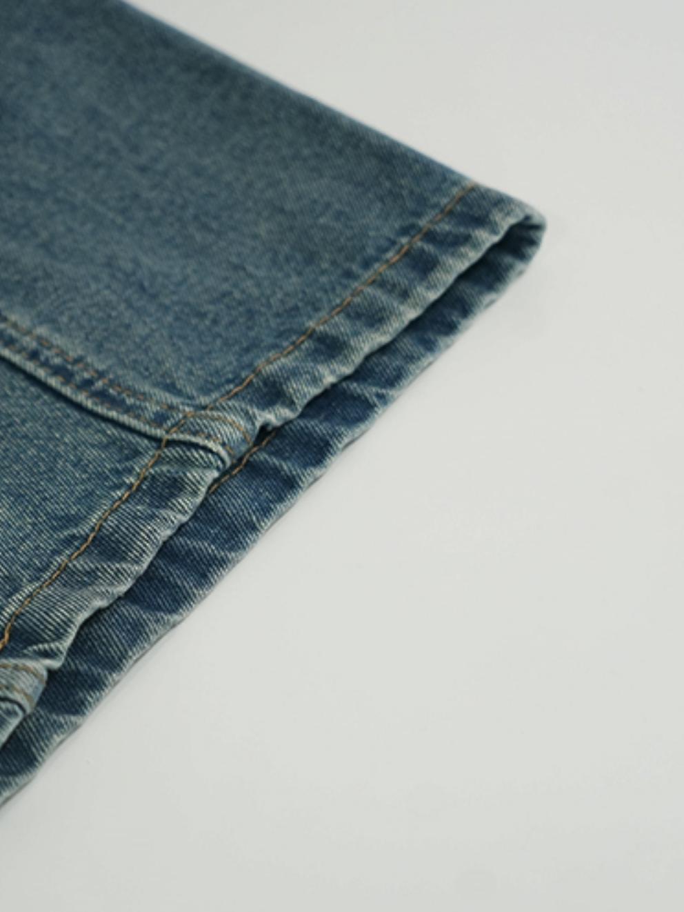 8.15 auf die neue Mitgliedschaft 85% Rabatt lockere High-Waisted-Jeans, Frauen Herbst modischen dekonstruierten Sinn für geschwungene weites Bein Freizeithose