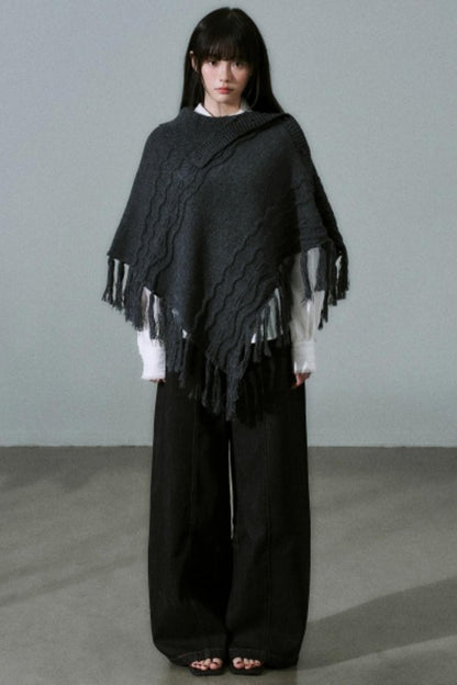 Lost Forest Wool Shawl Cape