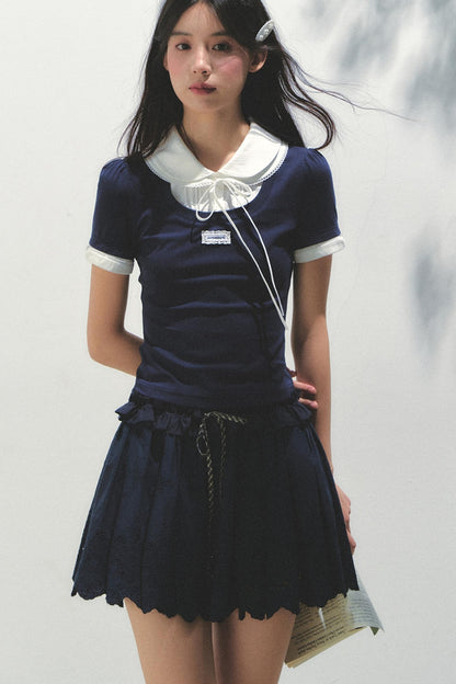 College Chic Knit Tee