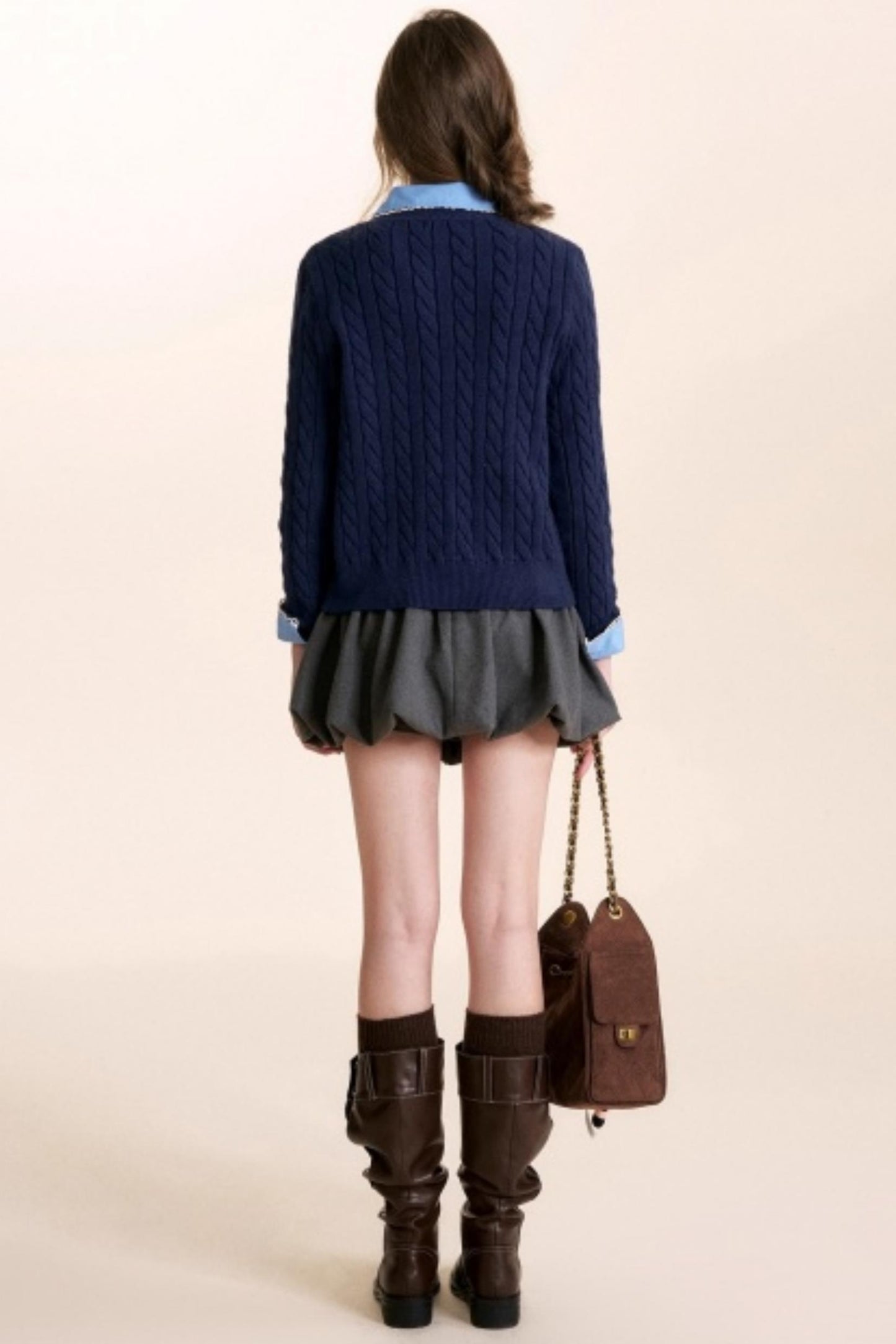 Winter Leopard Knit Cardigan