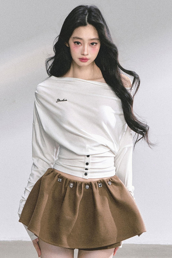 Magazine Long-Sleeved Top