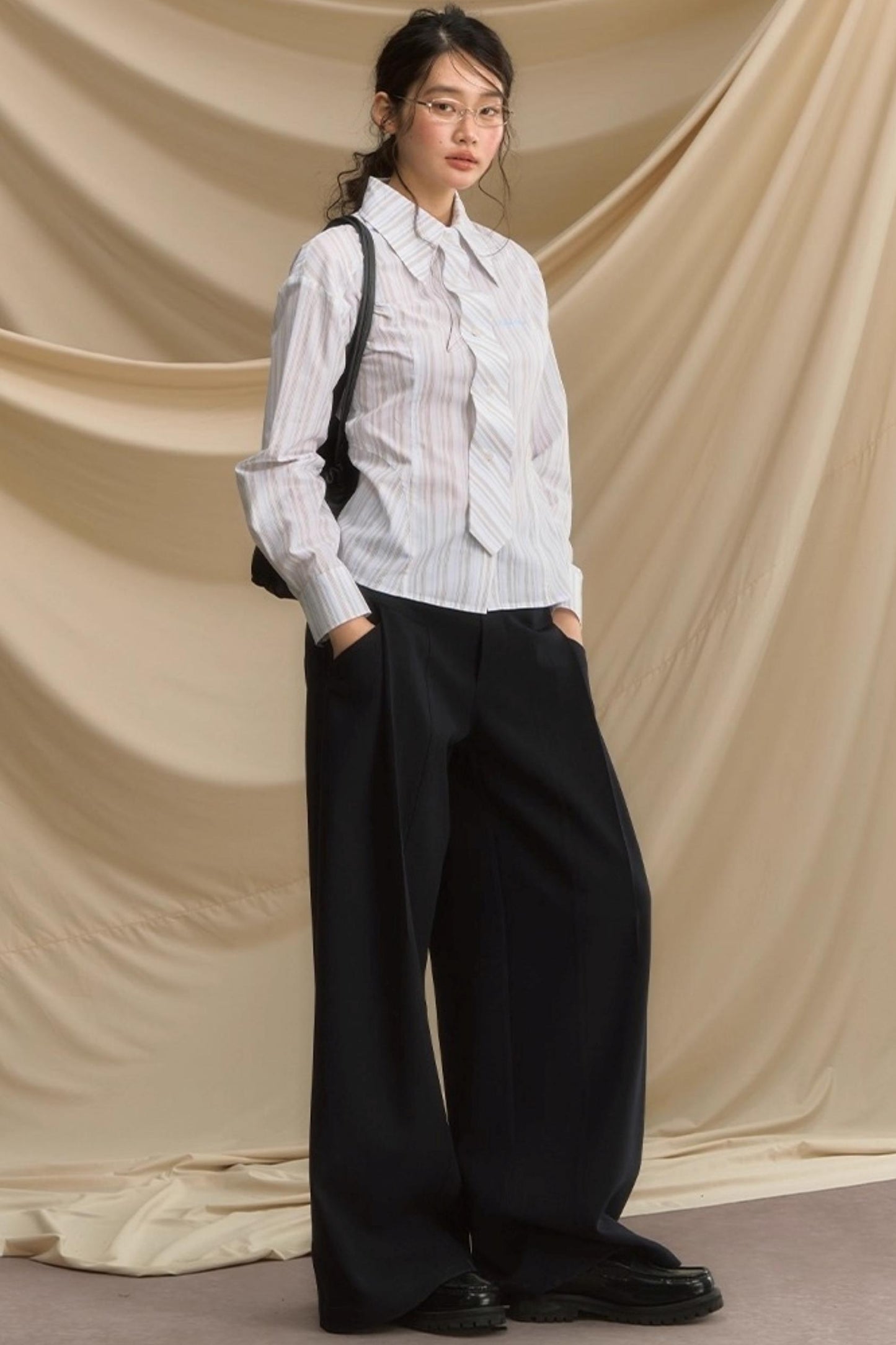 Slim Vertical Striped Shirt