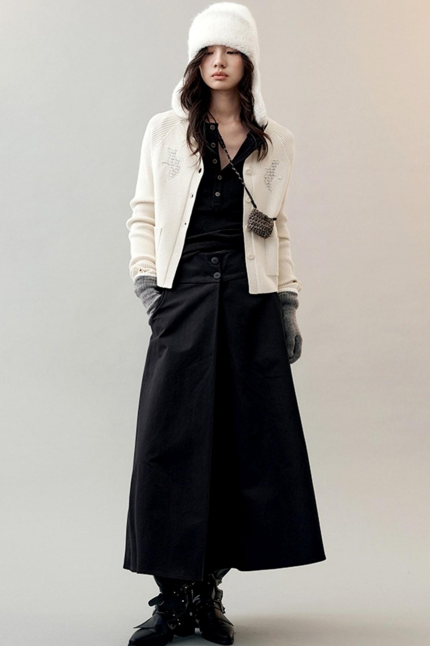 Feather Shadow Knitted Cardigan