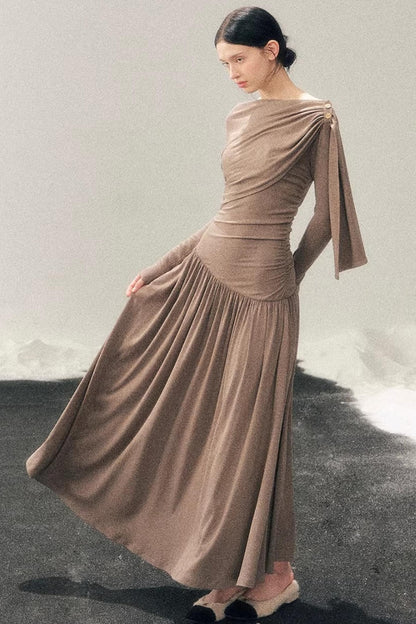 Ribbon Bodycon Winter Dress