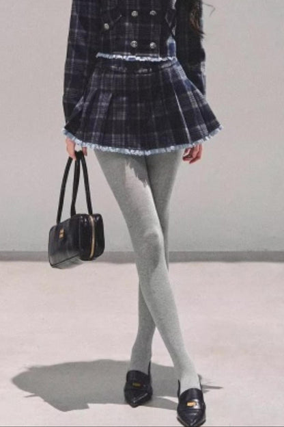 Proust Blue Plaid Suit Set-Up