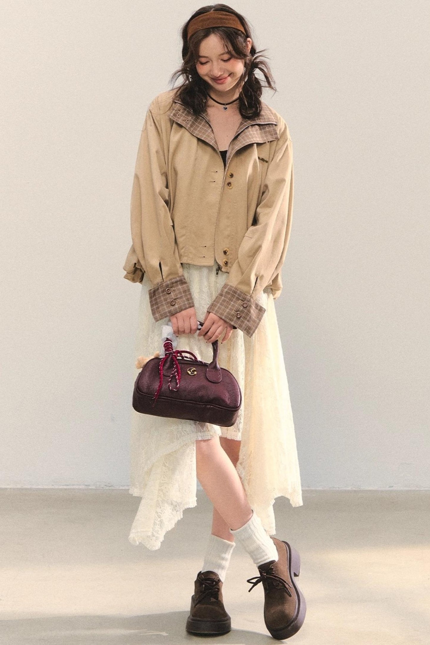 Patchwork Cocoon Jacket Set-Up