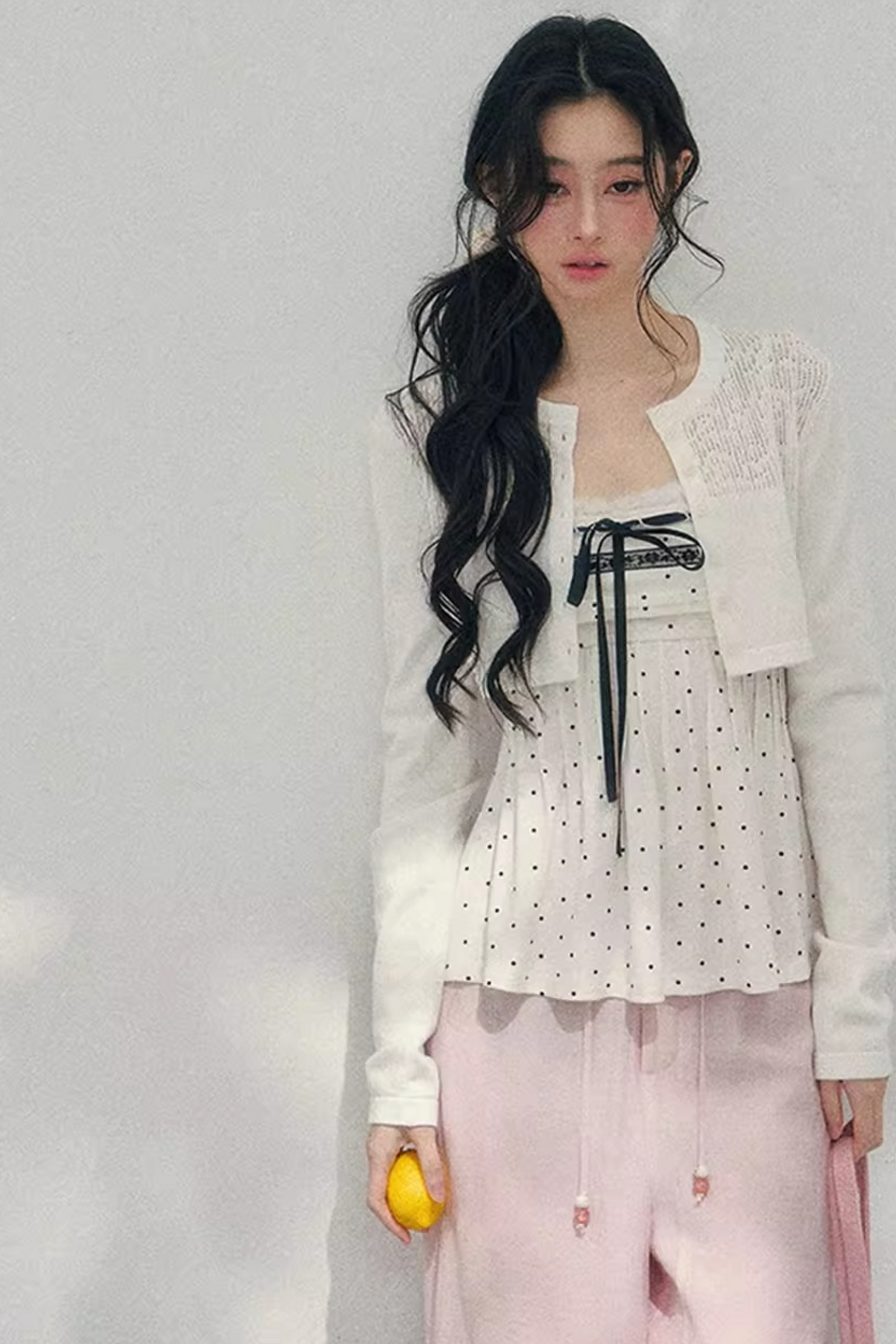 Polka Dot Lace Top Set-Up