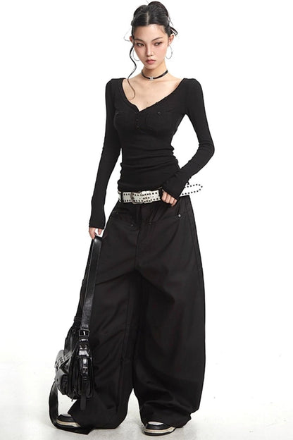 Slim Knit Long Sleeve Shirt