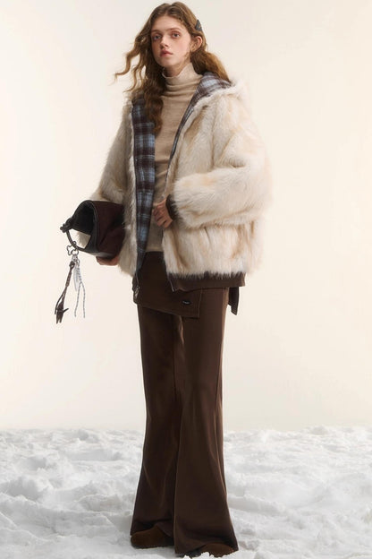 Irregular Flared Knit Pants