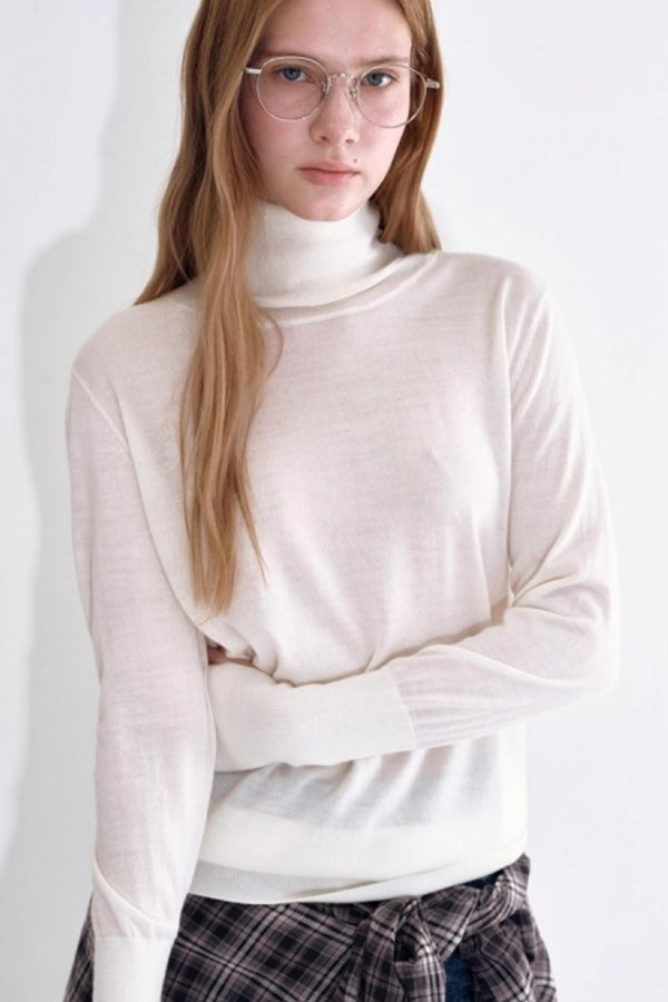 Luxury Wool Turtleneck Sweater