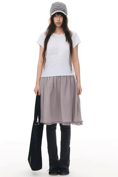 Pleated Pure Cotton Top