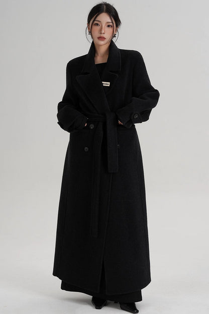 Temperament Long Wool Coat