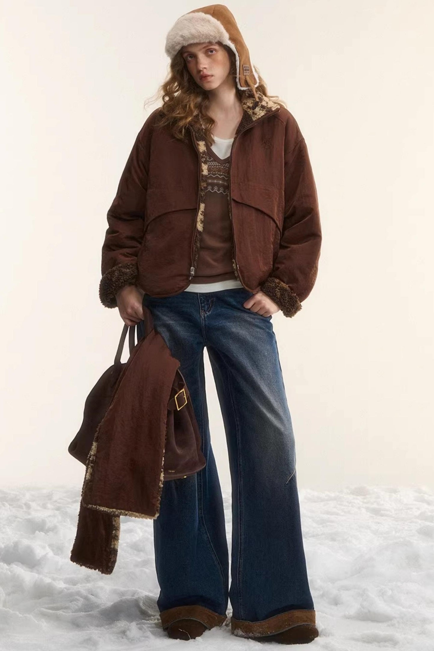 Reversible Fair Isle Fleece Jacket Set