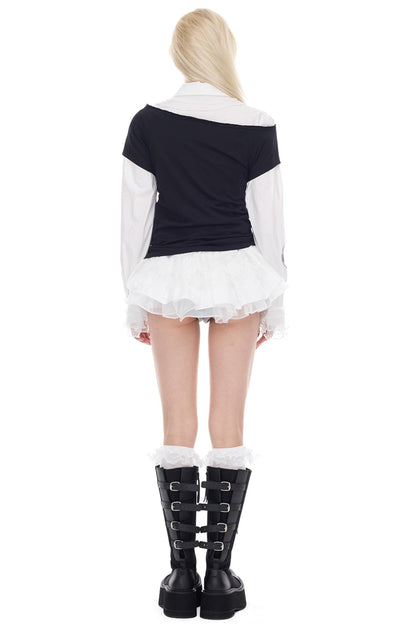 Moonlit Lace Tutu Shirt