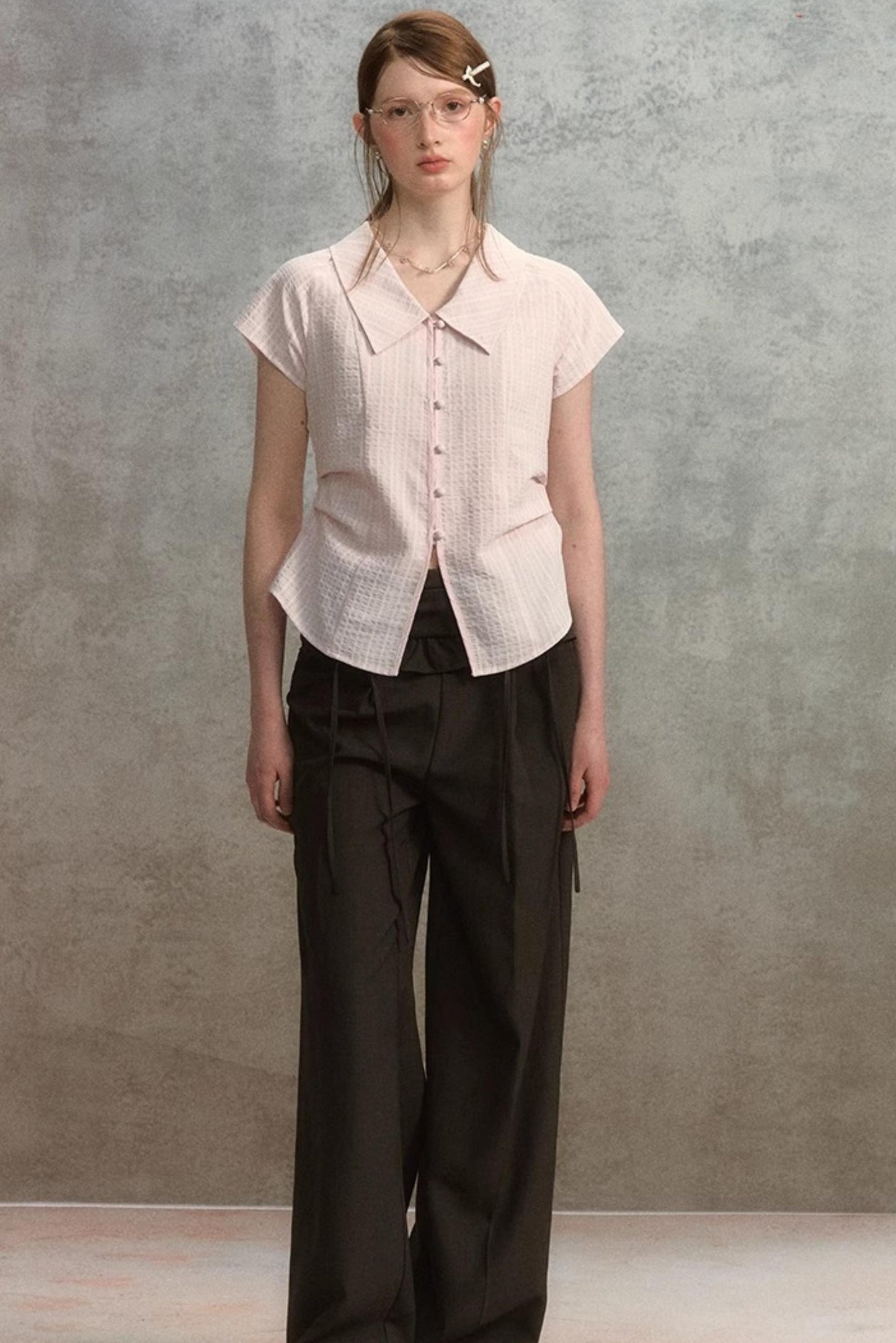 Chic Pink Striped Slim Fit Shirt