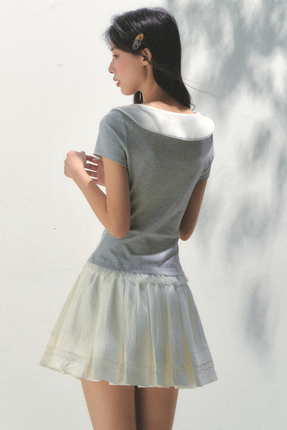 Vintage Lace Bow Tee