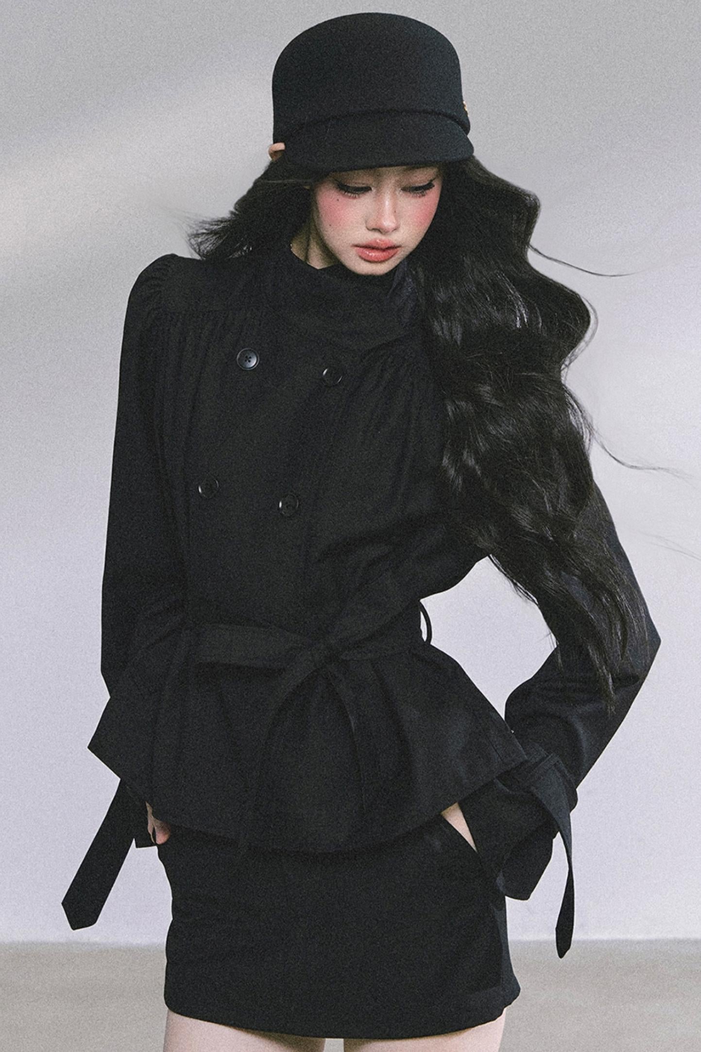 French Autumn Coat & Skirt Set-Up