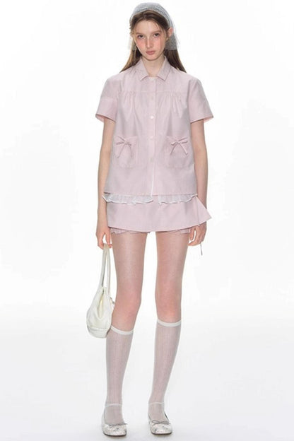 Summer Flower Bud Shirt Set-Up