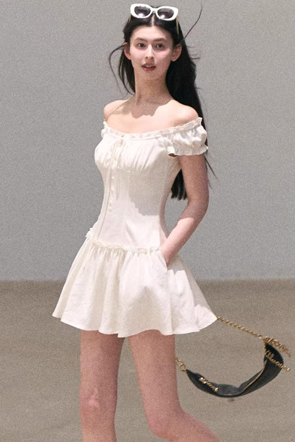 Fog in the Forest Linen Dress