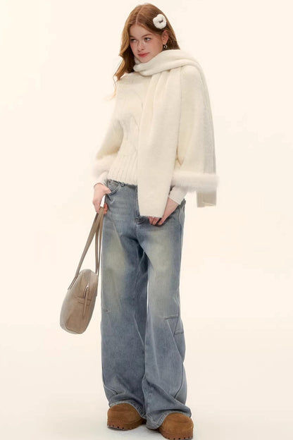 Light Blue Vintage Denim Pants