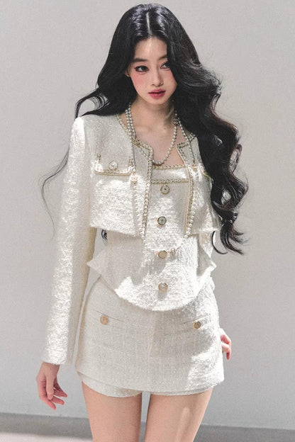 Chanel Wool Coat Skirt Set-Up