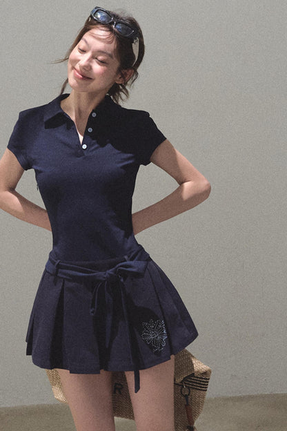 Cool Cotton Polo Skirt Set-Up