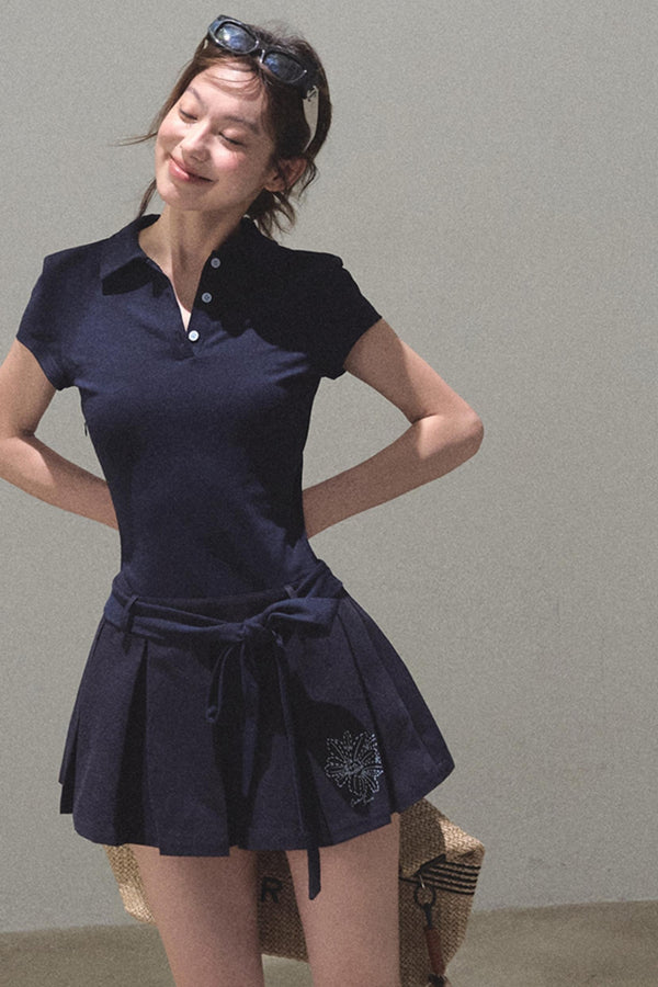 Cool Cotton Polo Skirt Set-Up