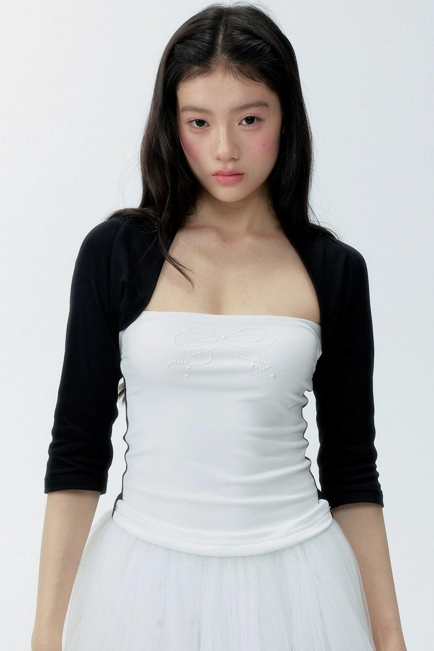 Completo con maglia in lyocell color block