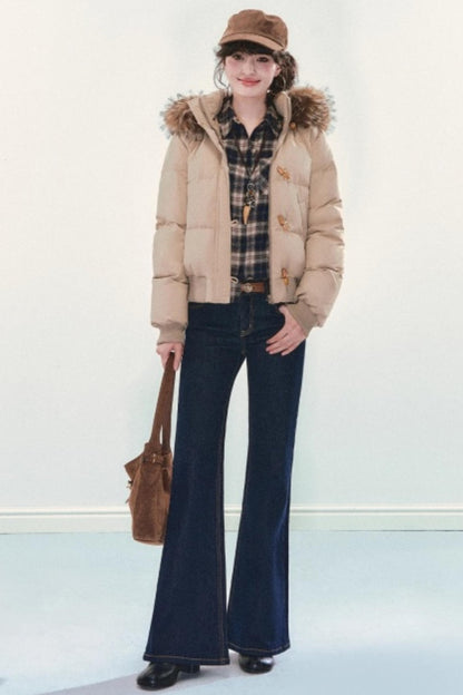 Retro Cotton Fur Collar Jacket