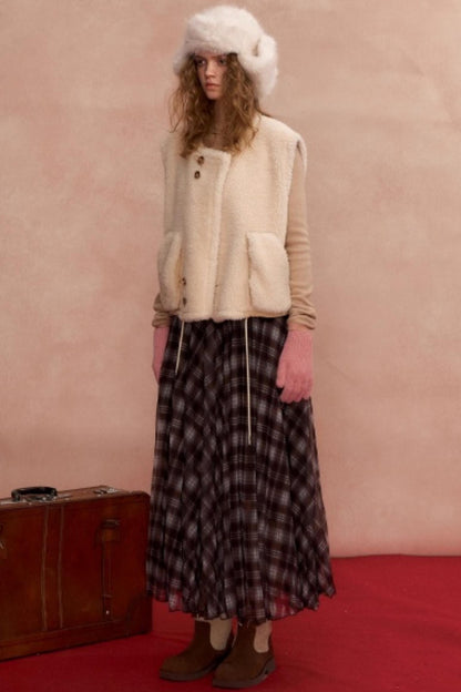 Contrasting Color Layered Sweater