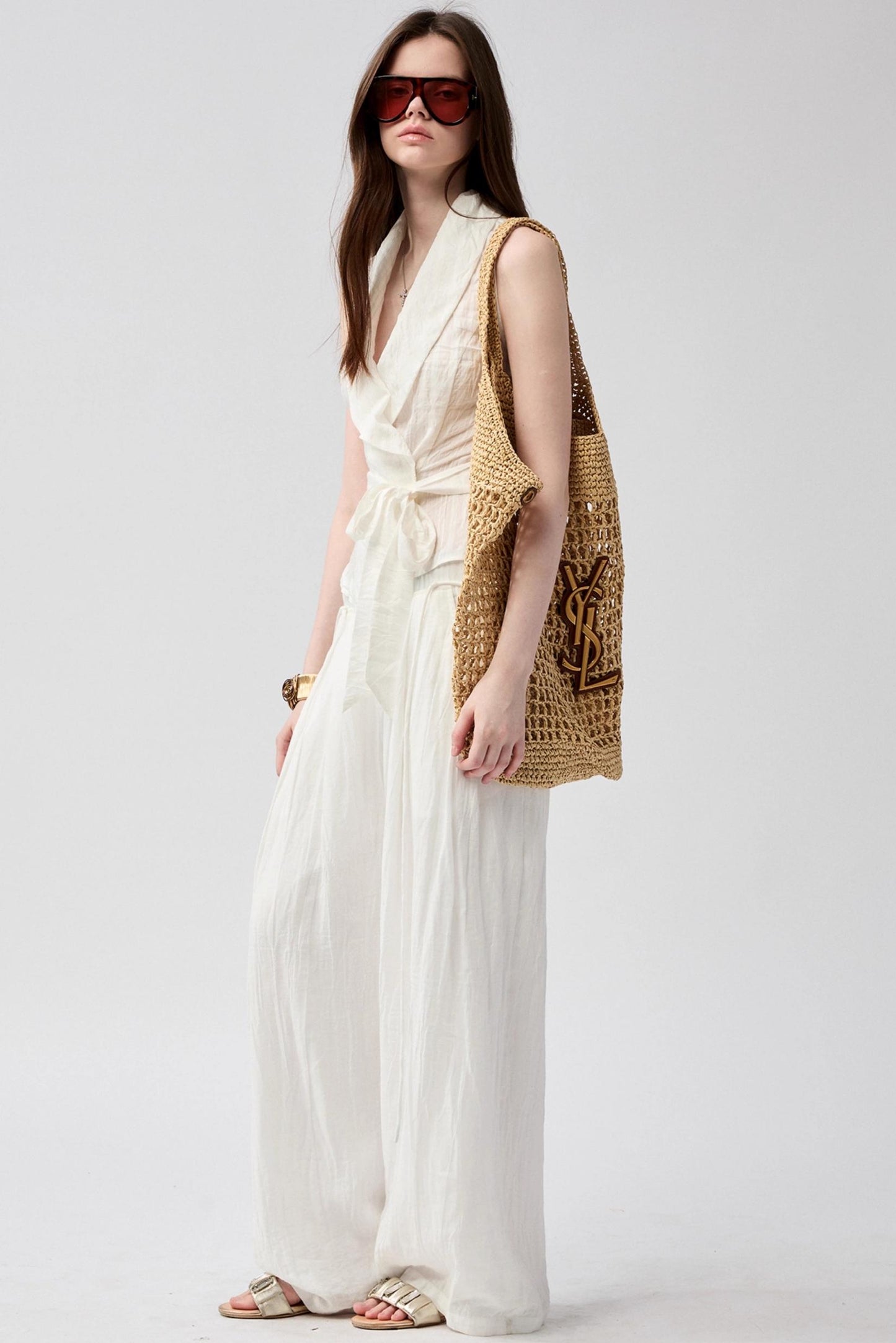 Smooth Line White Pants