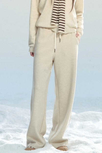 Winter Drape Wide-Leg Pants