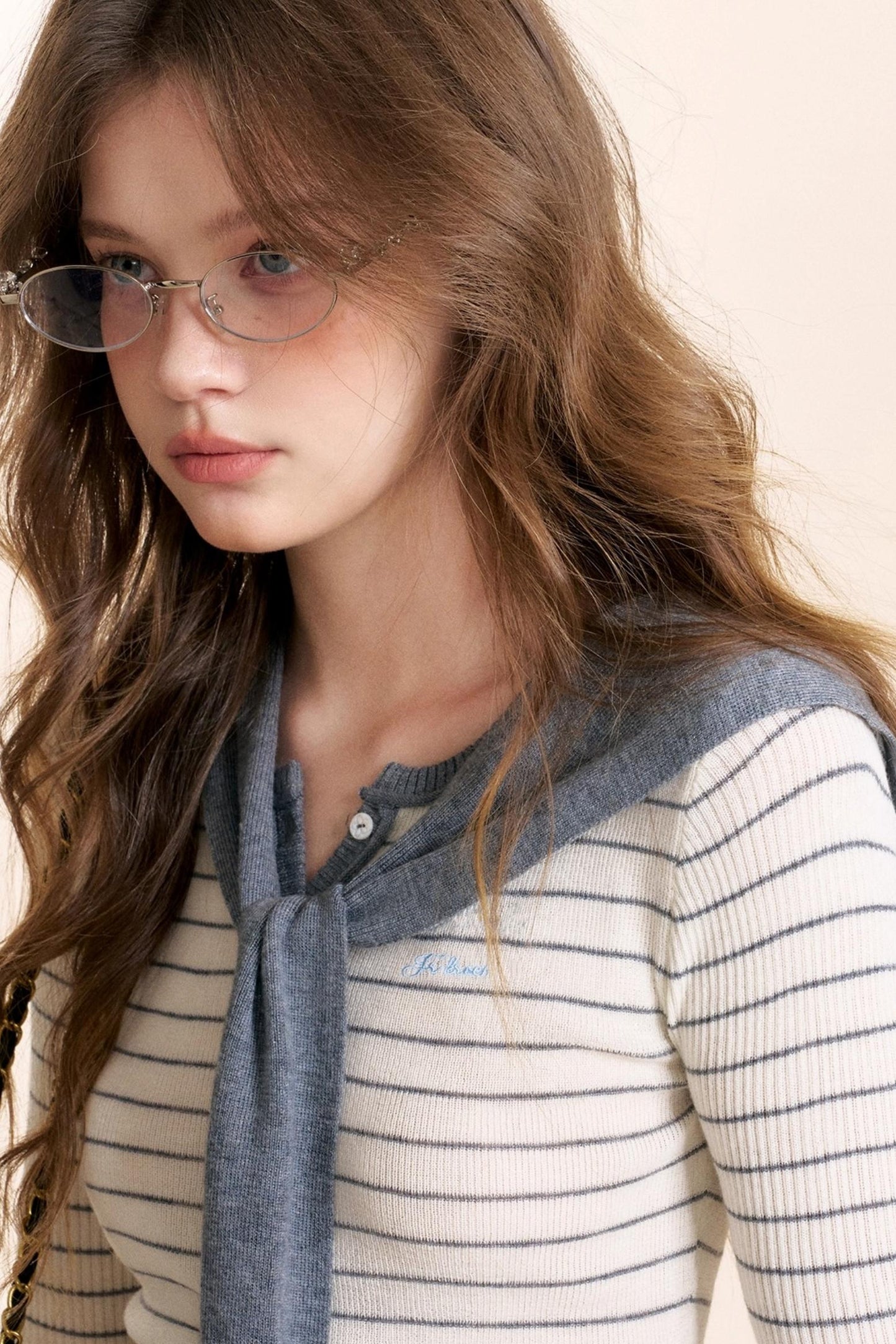 Navycore Wool Blend Knit Top