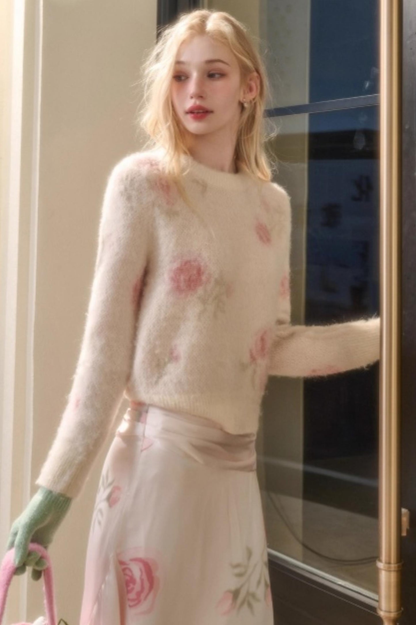 Milky Way Wool Sweater & Skirt Set-Up