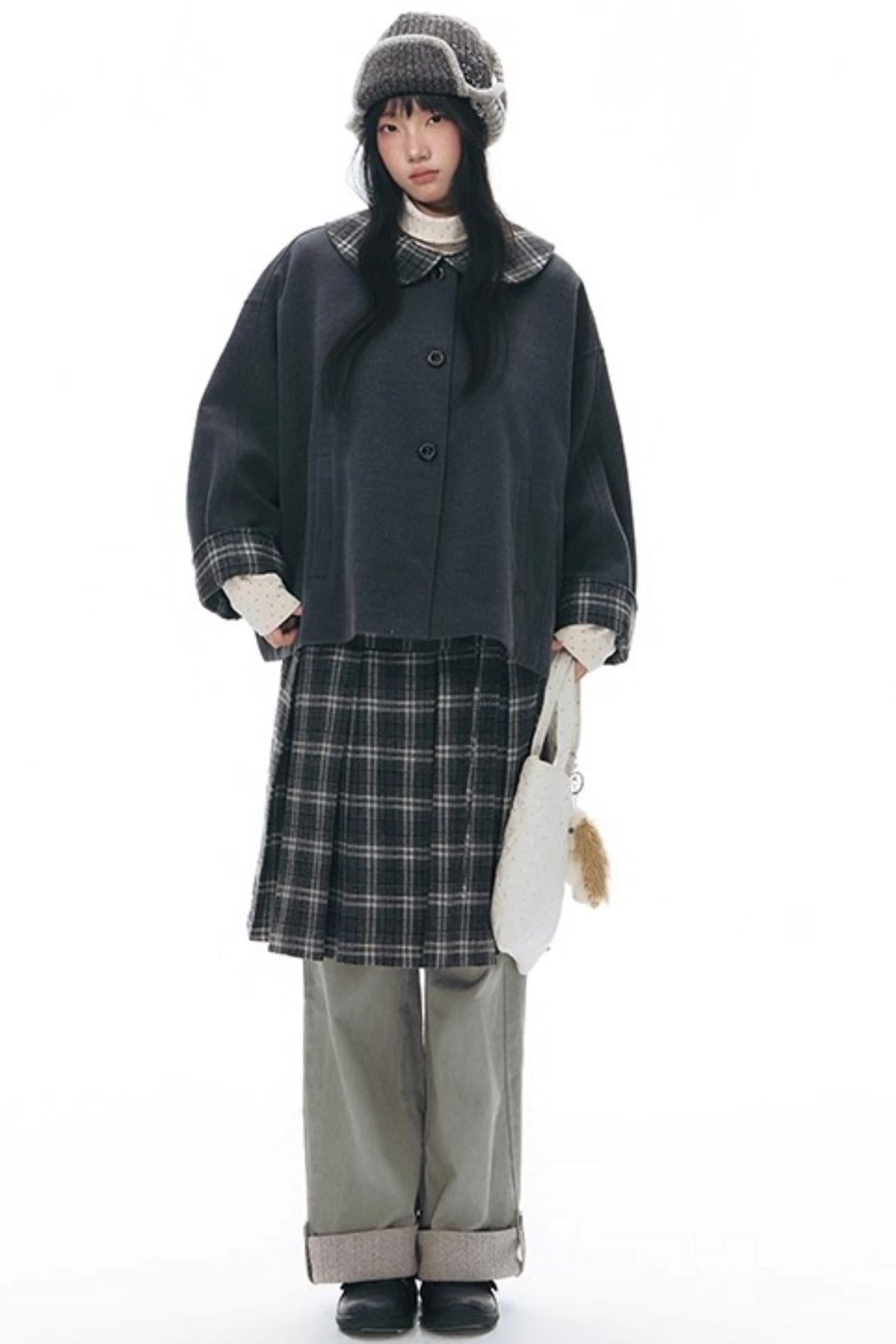 Knit Button Hem Pants