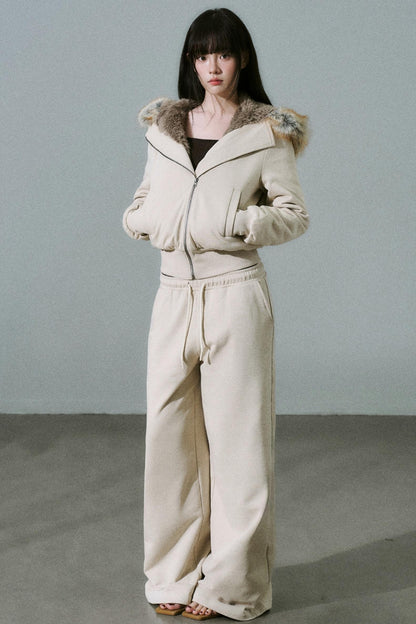 Versatile Fur Collar Jacket