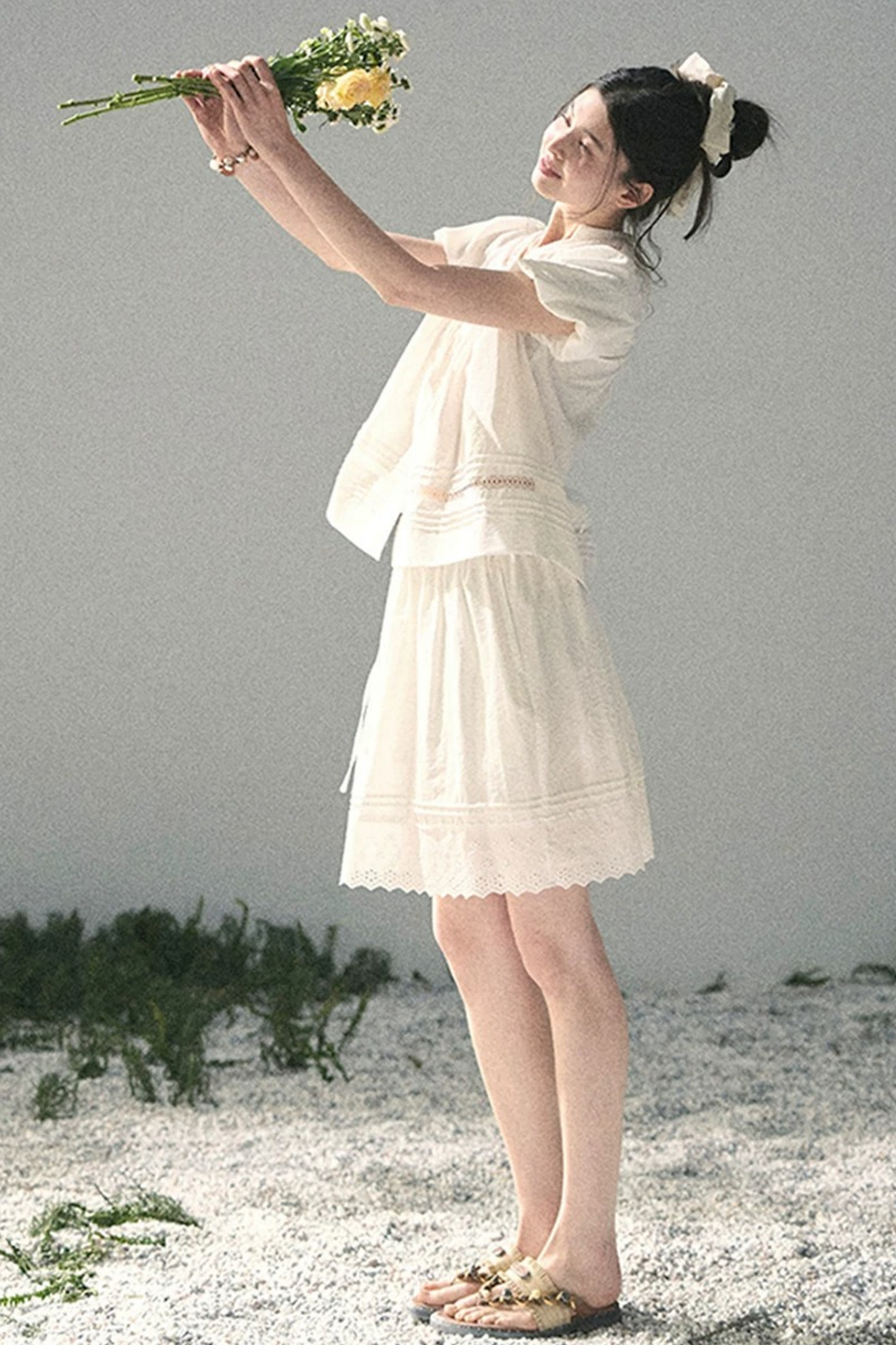 Moonlight Lace Top Two-Piece Set-Up